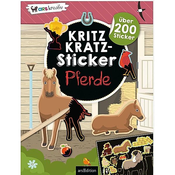 Kritzkratz-Sticker / Kritzkratz-Sticker Pferde