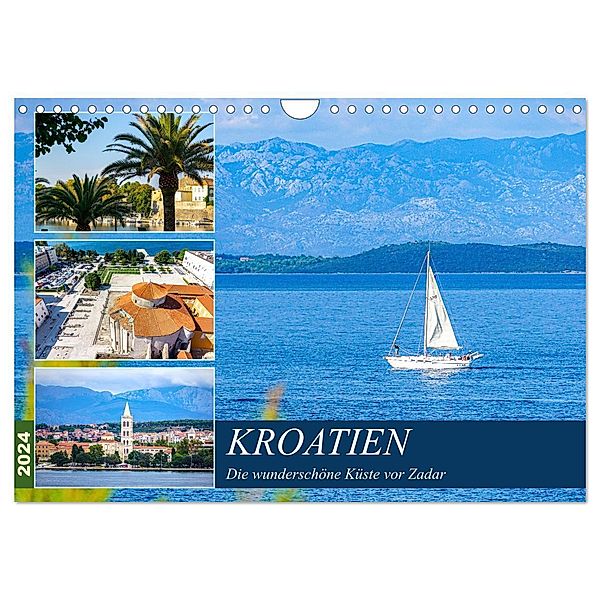 Kroatien Die wunderschöne Küste vor Zadar (Wandkalender 2024 DIN A4 quer), CALVENDO Monatskalender, Christine Nöh