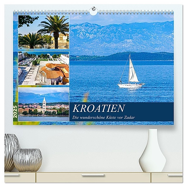 Kroatien Die wunderschöne Küste vor Zadar (hochwertiger Premium Wandkalender 2025 DIN A2 quer), Kunstdruck in Hochglanz, Calvendo, Christine Nöh