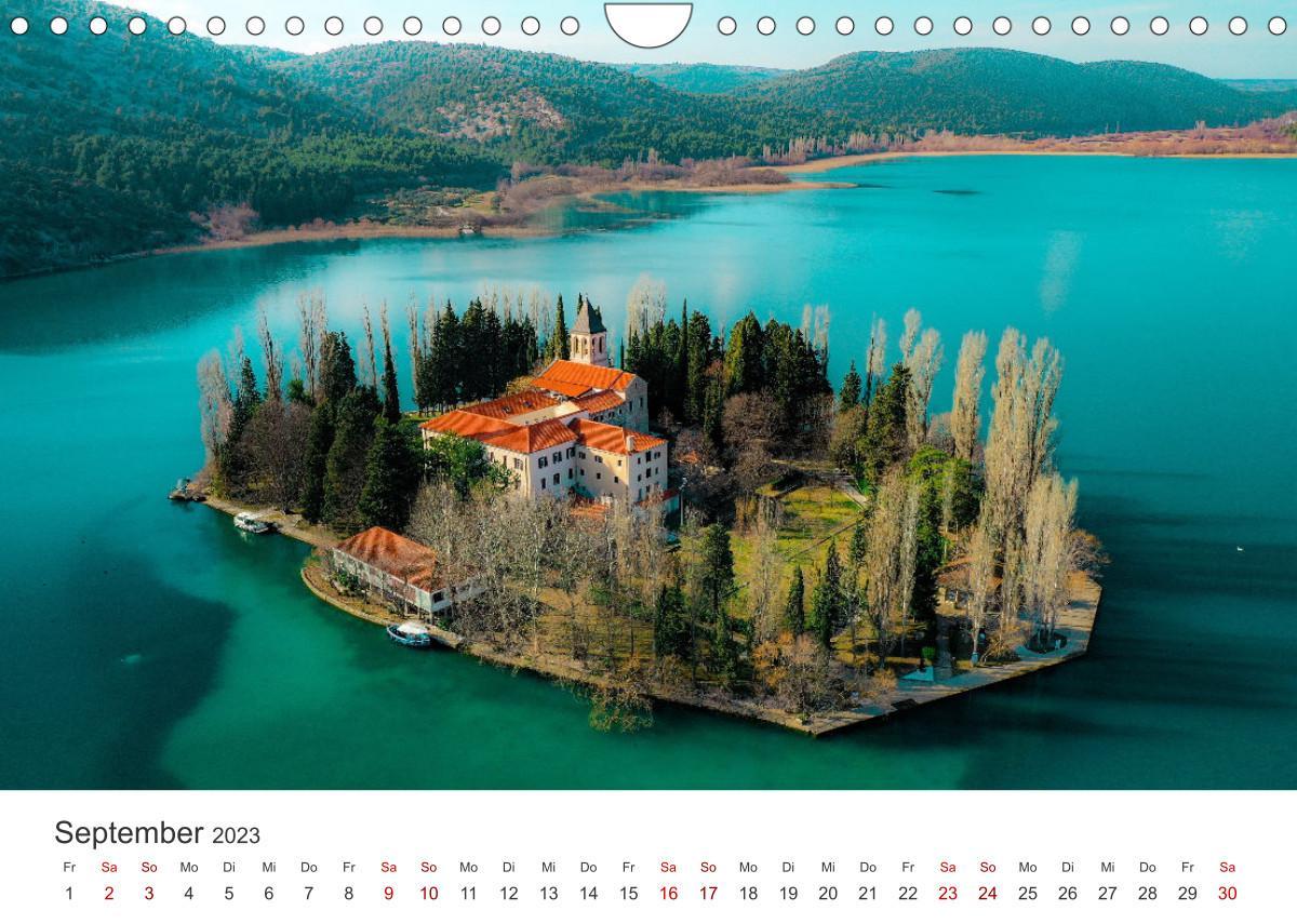 Kroatien - Eine Reise durch traumhafte Landschaften. Wandkalender 2023 DIN A4 quer - Kalender 