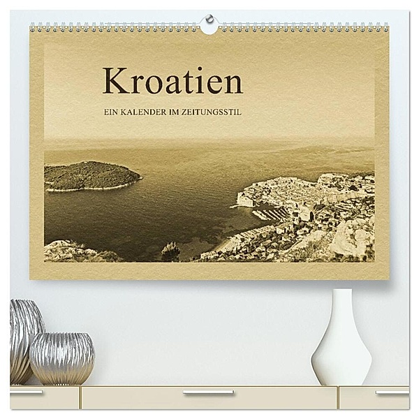 Kroatien (hochwertiger Premium Wandkalender 2024 DIN A2 quer), Kunstdruck in Hochglanz, Gunter Kirsch