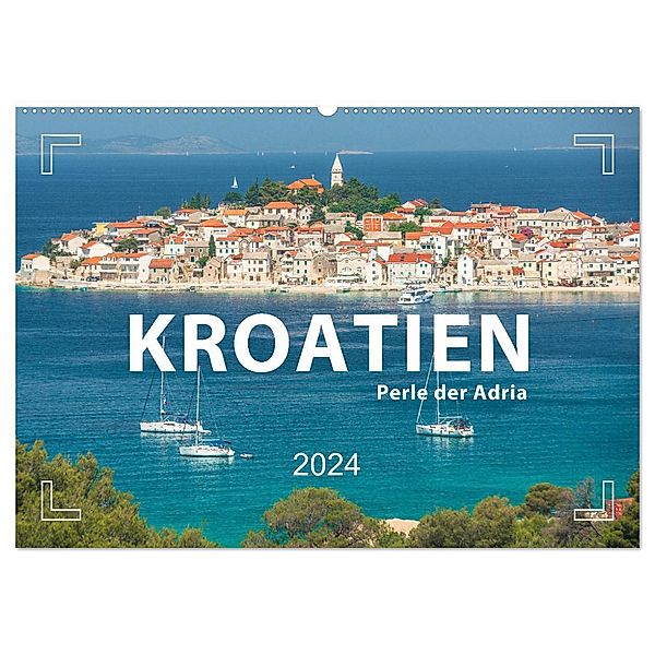 KROATIEN - Perle der Adria (Wandkalender 2024 DIN A2 quer), CALVENDO Monatskalender, Mario Weigt