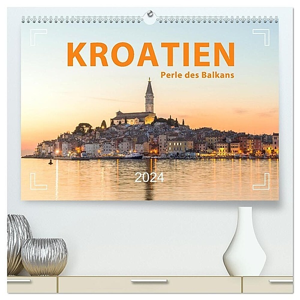 Kroatien Perle des Balkans (hochwertiger Premium Wandkalender 2024 DIN A2 quer), Kunstdruck in Hochglanz, Mario Weigt