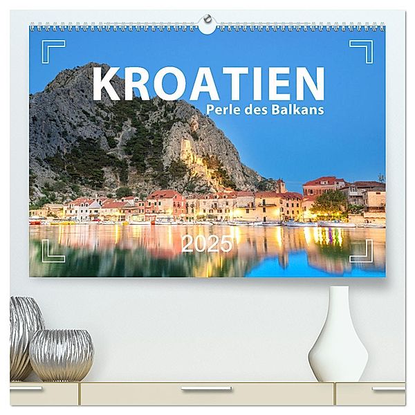 Kroatien - Perle des Balkans (hochwertiger Premium Wandkalender 2025 DIN A2 quer), Kunstdruck in Hochglanz, Calvendo, Mario Weigt