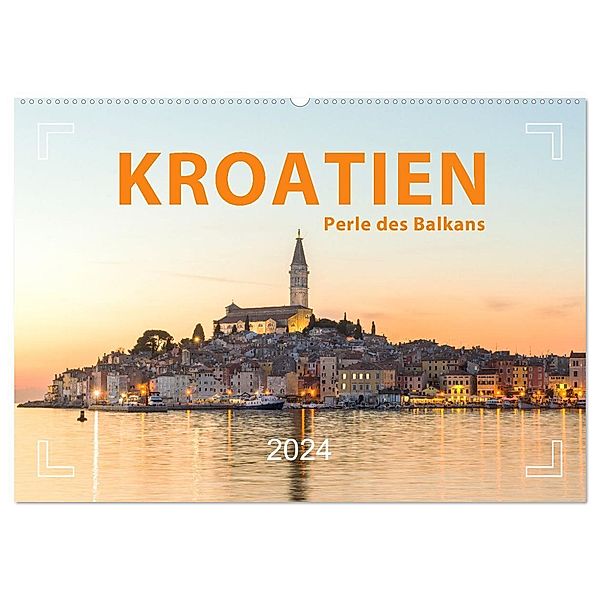 Kroatien Perle des Balkans (Wandkalender 2024 DIN A2 quer), CALVENDO Monatskalender, Mario Weigt