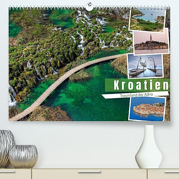 Kroatien Traumland der Adria (Premium, hochwertiger DIN A2 Wandkalender 2023, Kunstdruck in Hochglanz), Joana Kruse