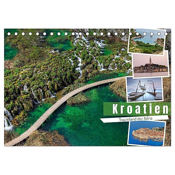 Kroatien Traumland der Adria (Tischkalender 2024 DIN A5 quer), CALVENDO Monatskalender, Joana Kruse