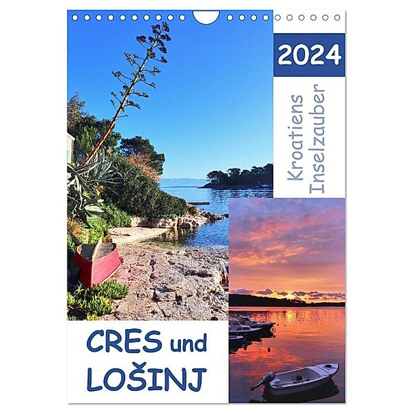 Kroatiens Inselzauber, Cres und Losinj (Wandkalender 2024 DIN A4 hoch), CALVENDO Monatskalender, Sabine Löwer