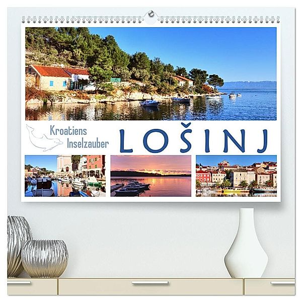 Kroatiens Inselzauber, Losinj (hochwertiger Premium Wandkalender 2024 DIN A2 quer), Kunstdruck in Hochglanz, Sabine Löwer