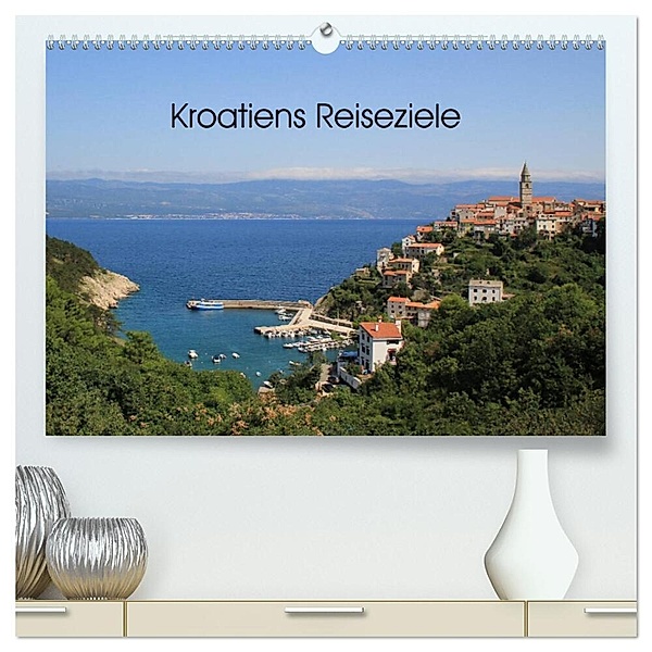 Kroatiens Reiseziele (hochwertiger Premium Wandkalender 2024 DIN A2 quer), Kunstdruck in Hochglanz, Claudia Knof-Hartmann