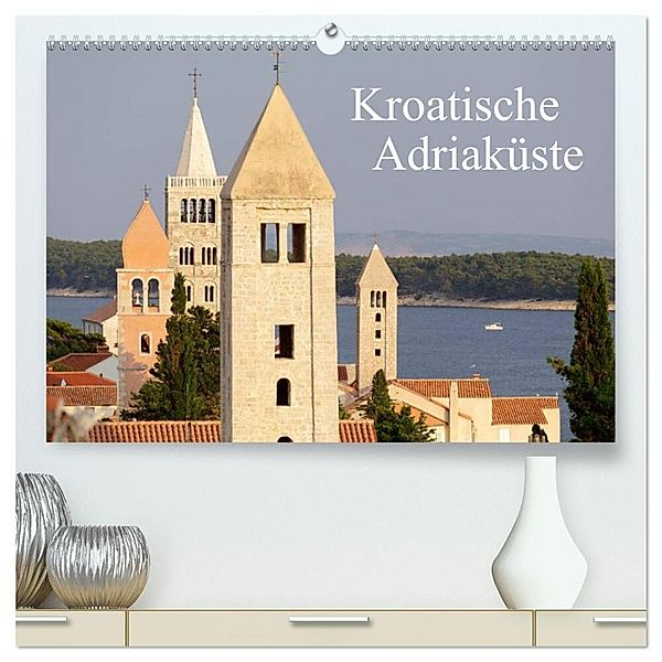 Kroatische Adriaküste (hochwertiger Premium Wandkalender 2024 DIN A2 quer), Kunstdruck in Hochglanz, Siegfried Kuttig