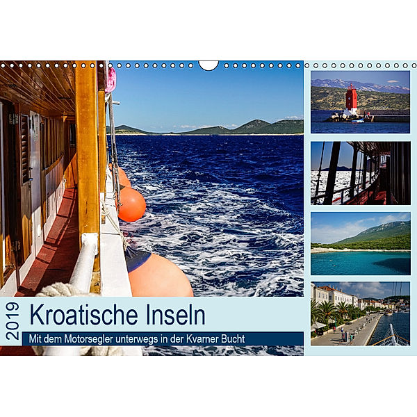 Kroatische Inseln - Mit dem Motorsegler unterwegs in der Kvarner Bucht (Wandkalender 2019 DIN A3 quer), Silke Liedtke Reisefotografie