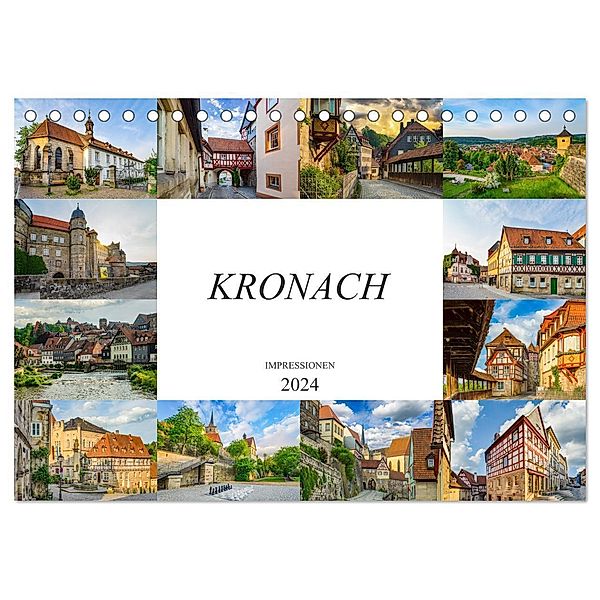 Kronach Impressionen (Tischkalender 2024 DIN A5 quer), CALVENDO Monatskalender, Dirk Meutzner