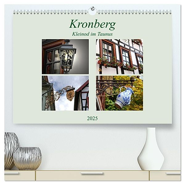 Kronberg - Kleinod im Taunus (hochwertiger Premium Wandkalender 2025 DIN A2 quer), Kunstdruck in Hochglanz, Calvendo, Brigitte Dürr