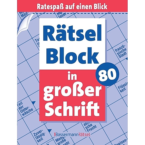 Krüger, E: Rätselblock in großer Schrift 80, Eberhard Krüger