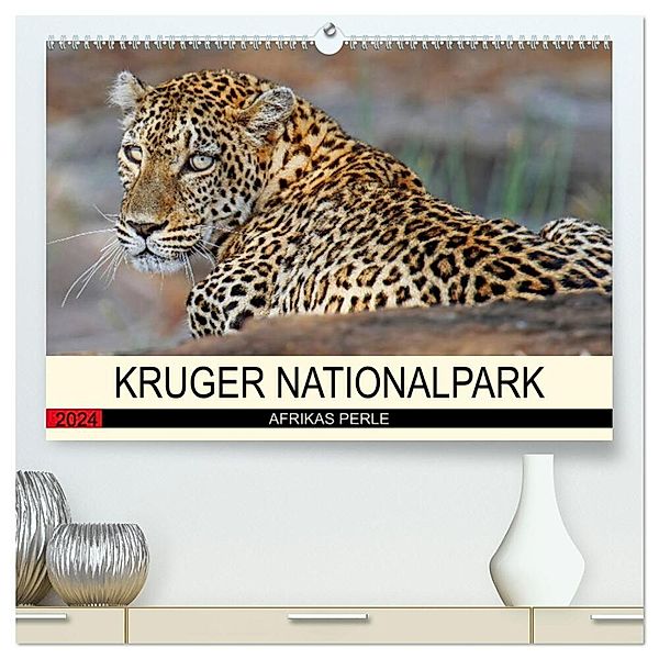 KRUGER NATIONALPARK Afrikas Perle (hochwertiger Premium Wandkalender 2024 DIN A2 quer), Kunstdruck in Hochglanz, Wibke Woyke