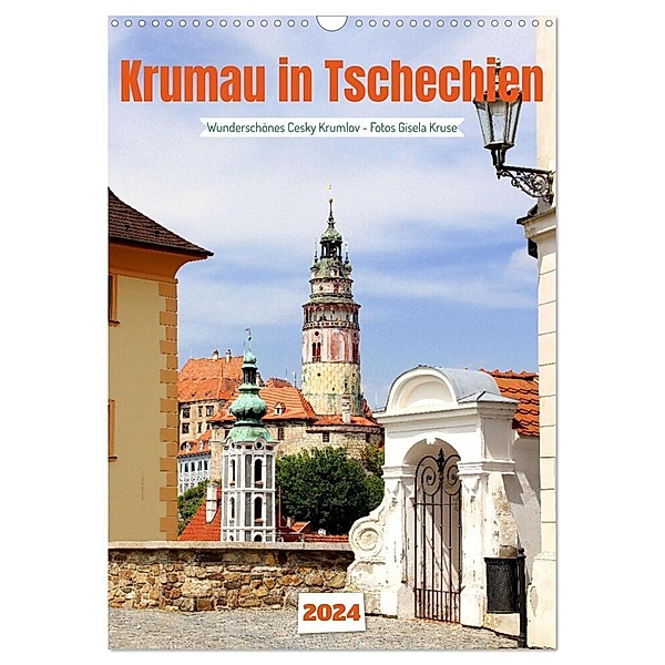 Krumau in Tschechien - Wunderschönes Cesky Krumlov (Wandkalender 2024 DIN A3 hoch), CALVENDO Monatskalender, Gisela Kruse