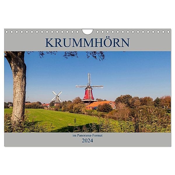 Krummhörn im Panorama-Format (Wandkalender 2024 DIN A4 quer), CALVENDO Monatskalender, Andrea Dreegmeyer