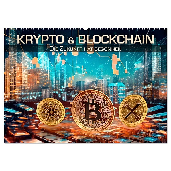 Krypto und Blockchain (Wandkalender 2024 DIN A2 quer), CALVENDO Monatskalender, Melanie Viola