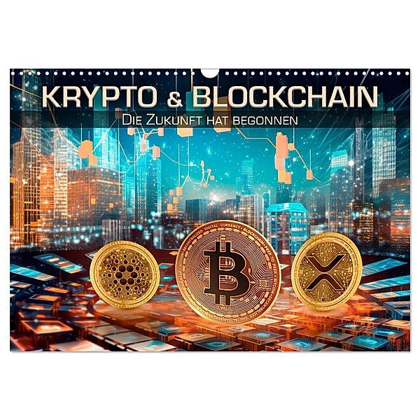 Krypto und Blockchain (Wandkalender 2024 DIN A3 quer), CALVENDO Monatskalender, Melanie Viola