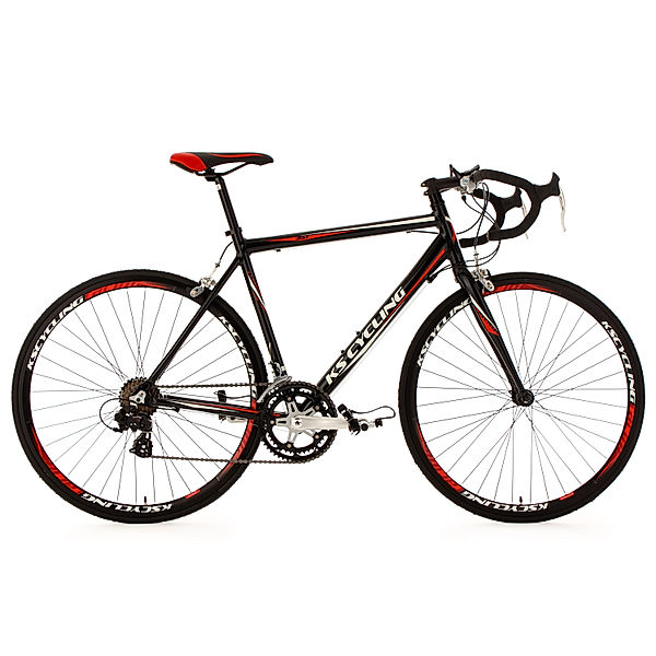 KS Cycling 28 Rennrad 14 Gänge Euphoria schwarz schwarz (Größe: 58 cm)