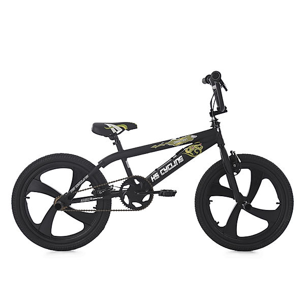 KS Cycling BMX Freestyle 20'' Daemon schwarz schwarz (Größe: 28 cm)