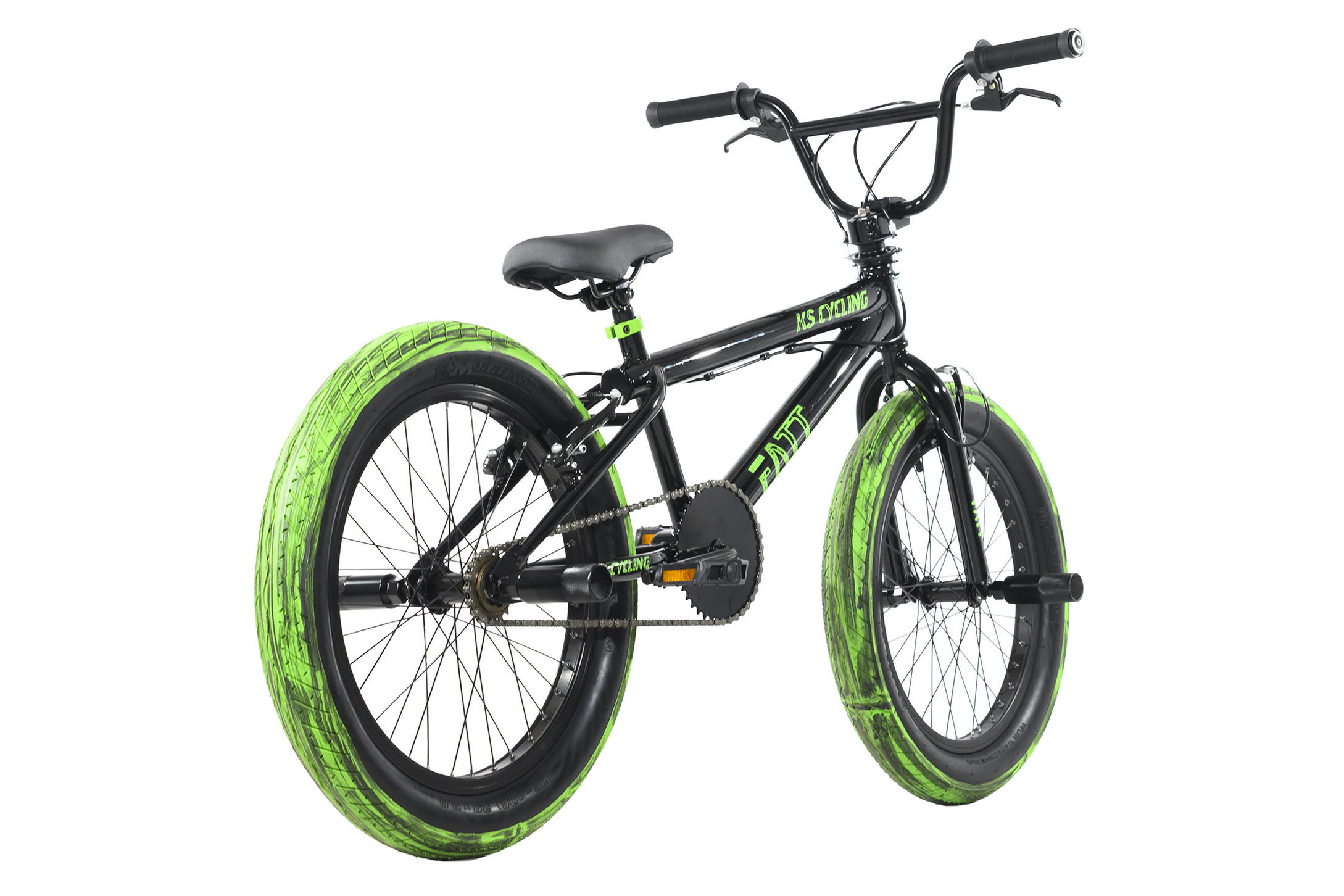 KS Cycling BMX Freestyle 20'' Fatt schwarz-grün schwarz online kaufen -  Orbisana