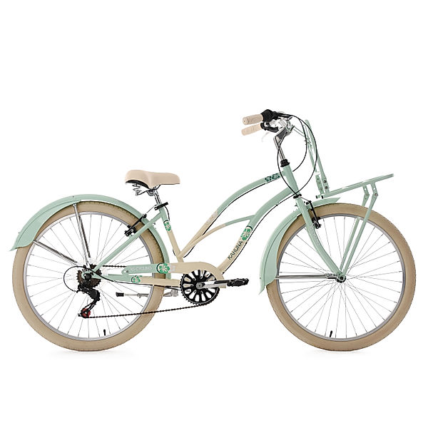 KS Cycling Cargo-Beachcruiser 6 Gänge Kahuna 26 Zoll (Farbe: mint-beige)