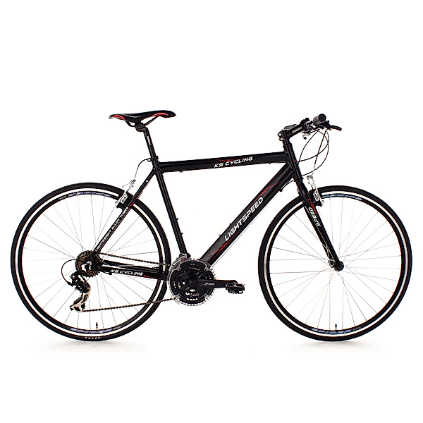 KS Cycling Fitnessrad 21 Gänge Fitness-Bike Lightspeed (Black) 28 Zoll schwarz (Größe: 54 cm)