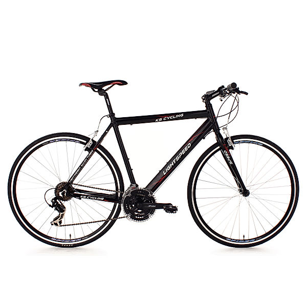 KS Cycling Fitnessrad 21 Gänge Fitness-Bike Lightspeed (Black) 28 Zoll schwarz (Größe: 58 cm)