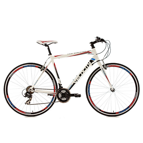 KS Cycling Fitnessrad 21 Gänge Fitness-Bike Velocity weiß 28 Zoll weiß (Größe: 56 cm)