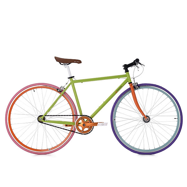 KS Cycling Fixie Essence 28 Zoll Fahrrad Fixed Gear (Farbe: grün)