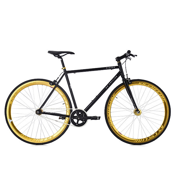 KS Cycling Fixie Fitnessbike 28 Zoll Pegado schwarz schwarz (Größe: 59 cm)