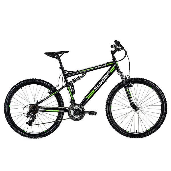 KS Cycling Fully Mountainbike Slyder 26 Zoll schwarz (Größe: 51 cm)