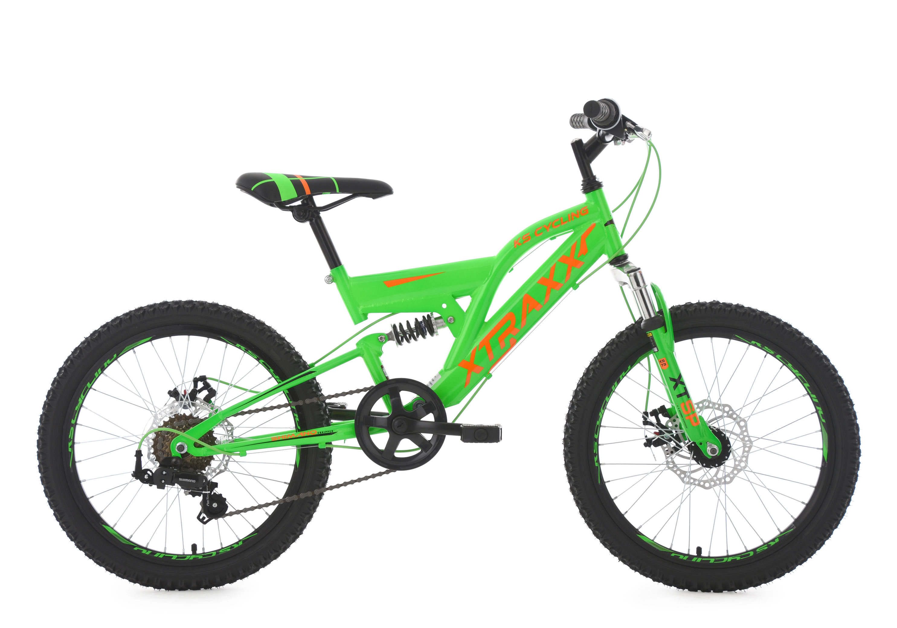 KS Cycling Kinder-Mountainbike 20 Zoll Fully Xtraxx Farbe: grün-orange |  Weltbild.de