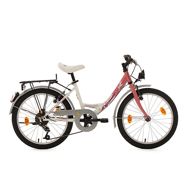 KS Cycling Kinderfahrrad Mädchenfahrrad 20 Zoll Fabulous weiß-rosa Größe:  34 cm | Weltbild.de