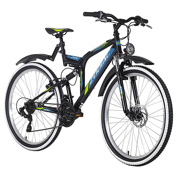 KS Cycling Mountainbike ATB Fully 26 Zoll Zodiac (Farbe: Schwarz-Grün)