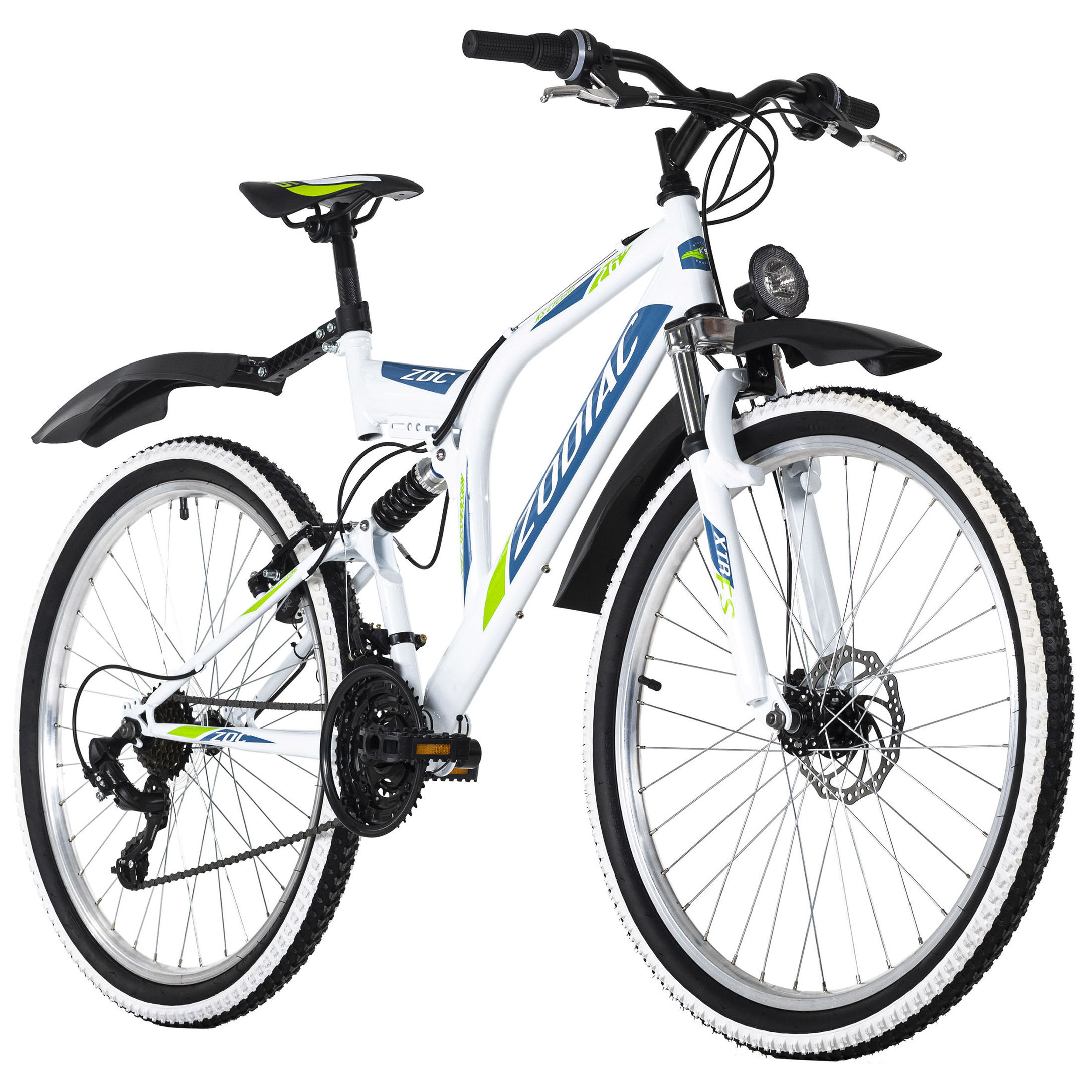 KS Cycling Mountainbike ATB Fully 26 Zoll Zodiac Farbe: weiß-grün online  kaufen - Orbisana