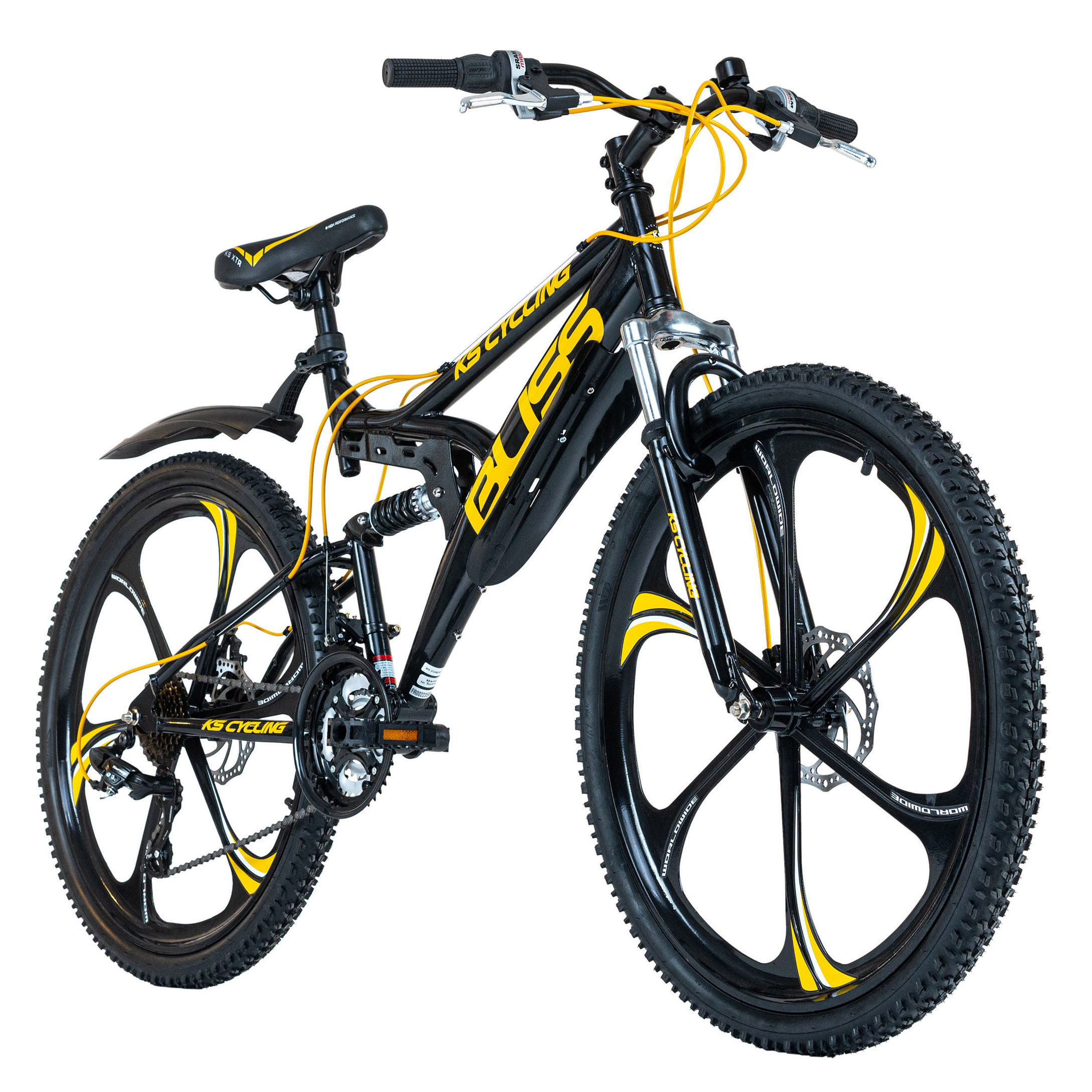 KS Cycling Mountainbike Fully 26 Zoll Bliss Farbe: schwarz-gelb online  kaufen - Orbisana