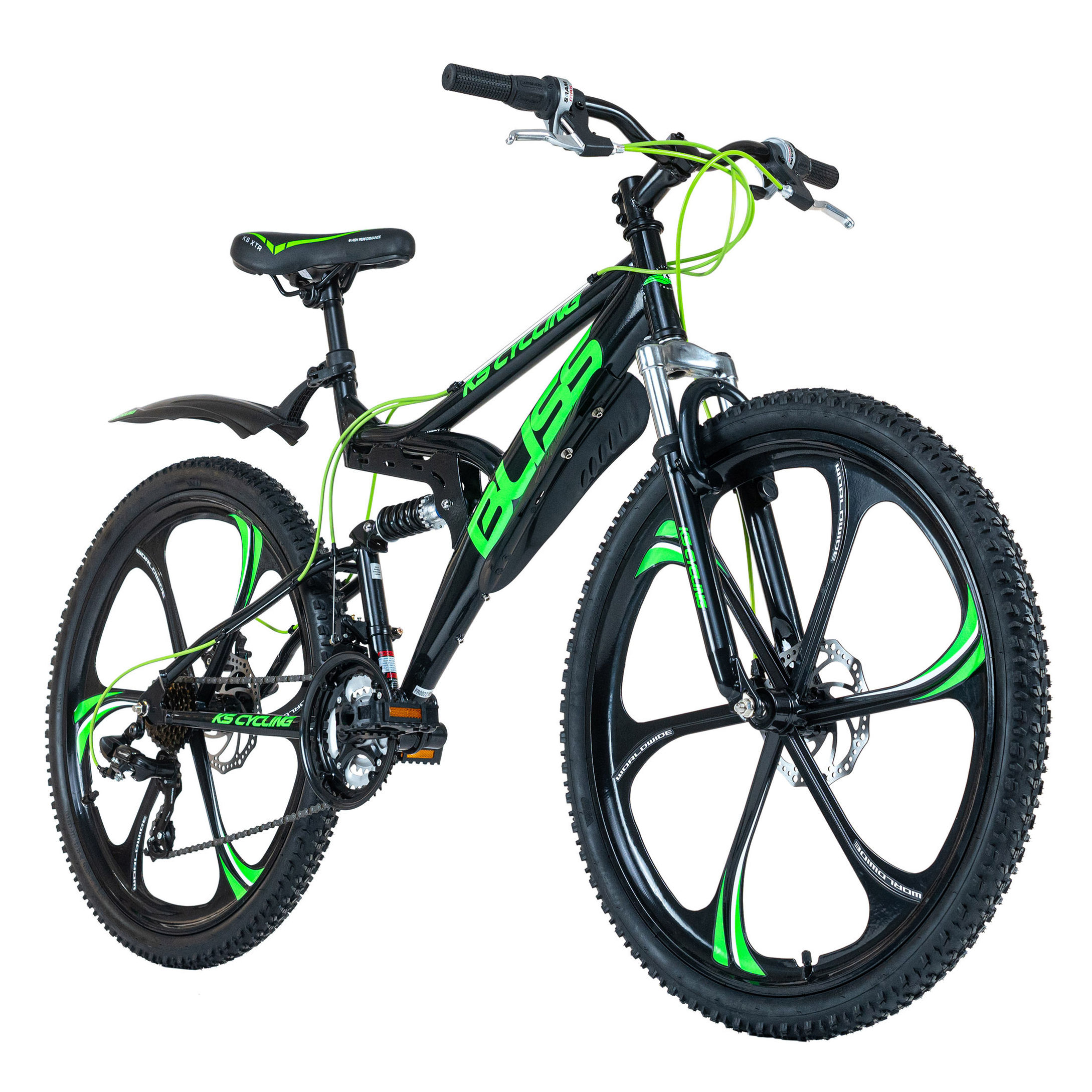KS Cycling Mountainbike Fully 26 Zoll Bliss Farbe: schwarz-grün |  Weltbild.de
