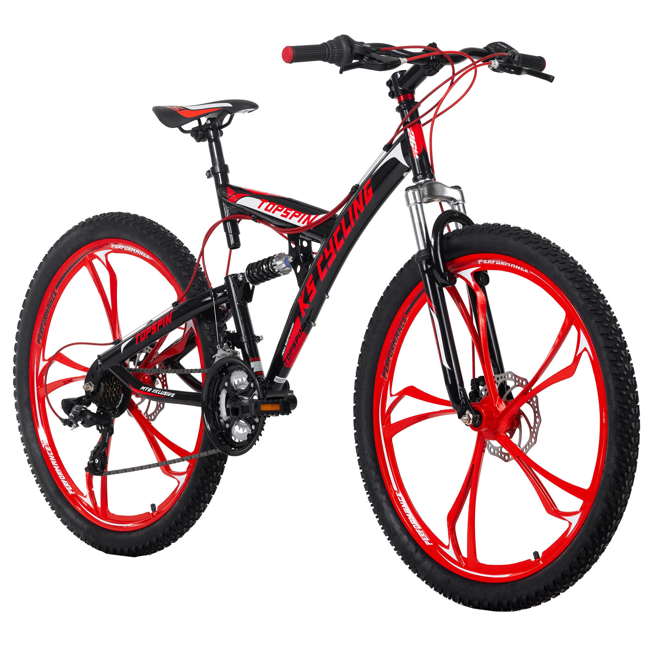 KS Cycling Mountainbike Fully 26 Zoll Topspin schwarz-rot Größe: 51 cm  online kaufen - Orbisana