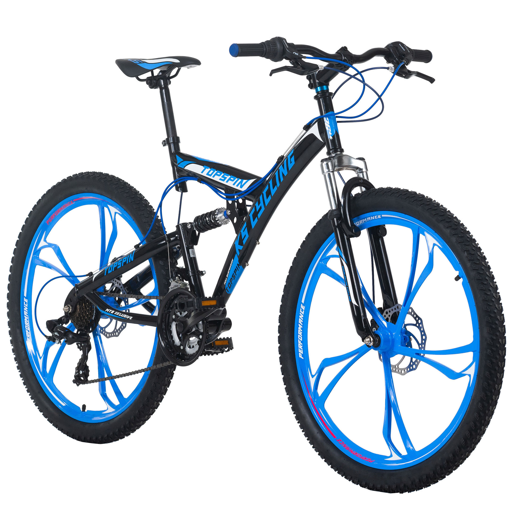 KS Cycling Mountainbike Fully 26 Zoll Topspin schwarz-blau Größe: 51 cm |  Weltbild.de