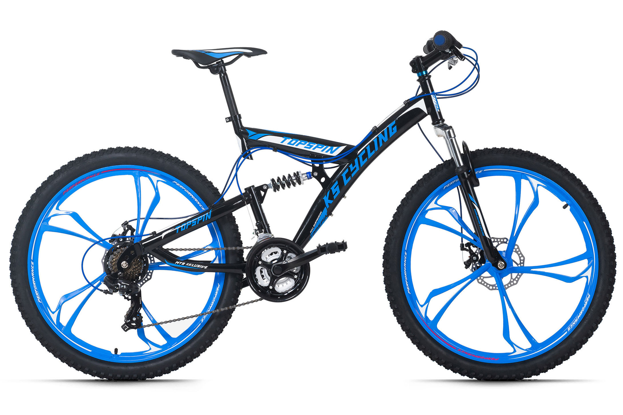 KS Cycling Mountainbike Fully 26 Zoll Topspin schwarz-blau Größe: 51 cm  online kaufen - Orbisana