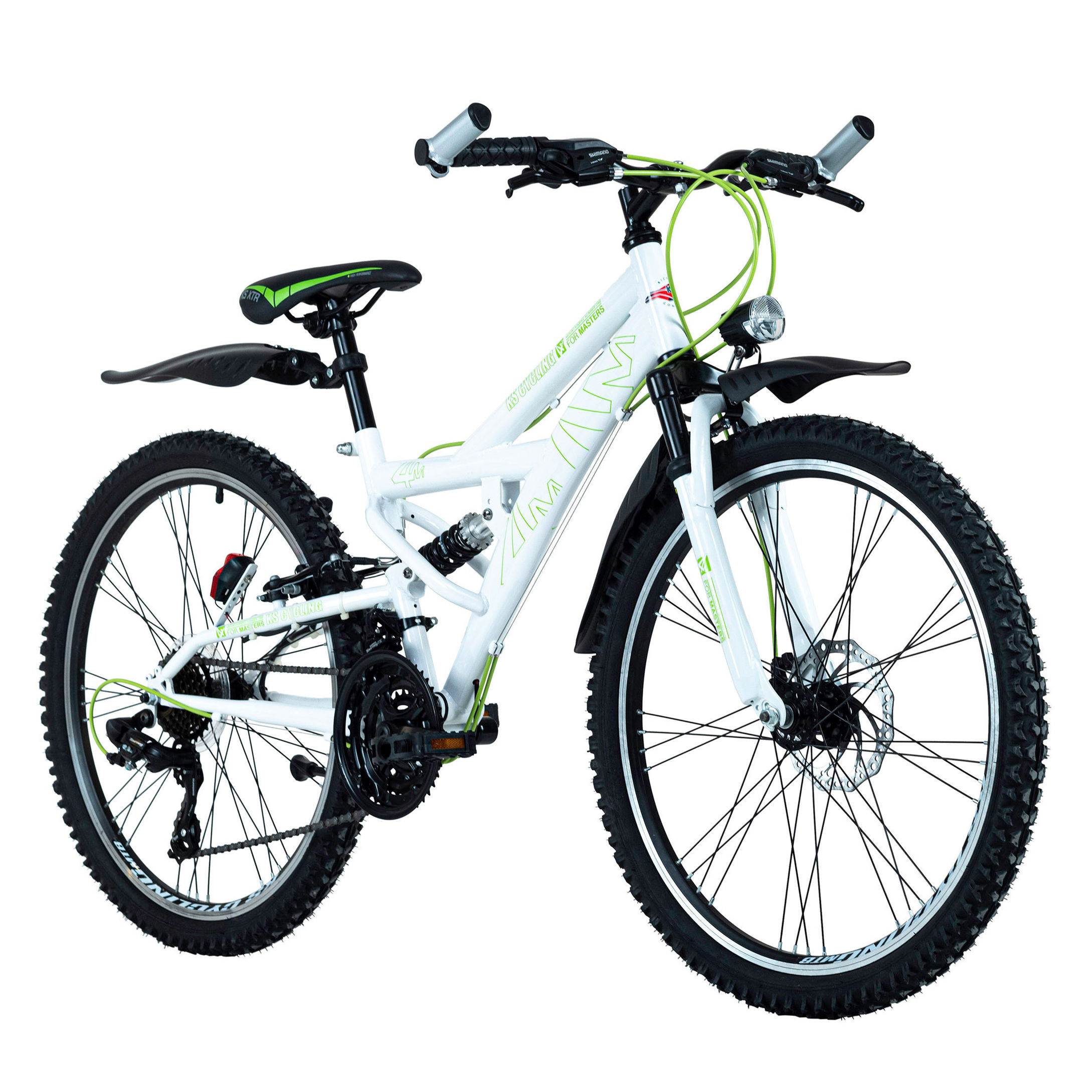 KS Cycling Mountainbike Fully ATB 24 Zoll 4Masters weiß | Weltbild.de