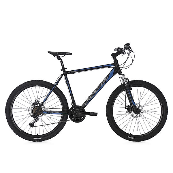 KS Cycling Mountainbike Hardtail 21 Gänge Sharp 26 Zoll (Farbe: schwarz-blau)