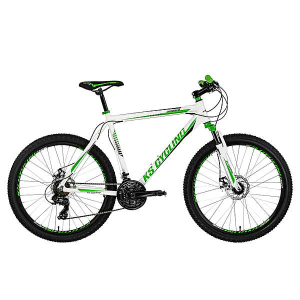 KS Cycling Mountainbike Hardtail 26'' Compound weiß-gün weiß (Größe: 53 cm)