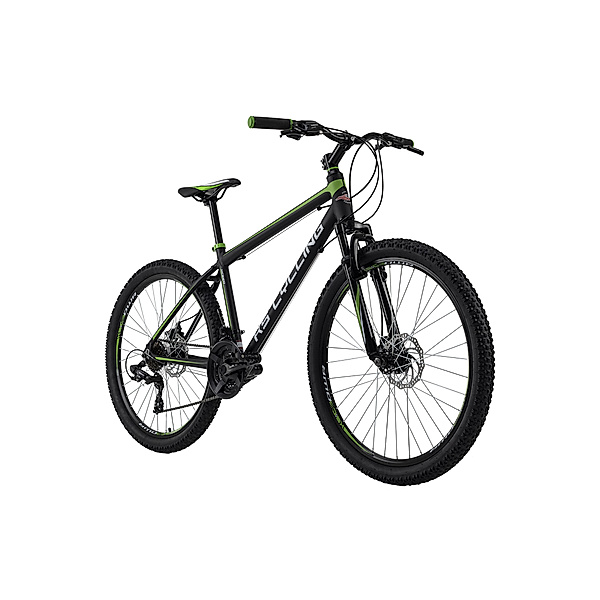 KS Cycling Mountainbike Hardtail 26 Xceed schwarz-grün (Größe: 46 cm)