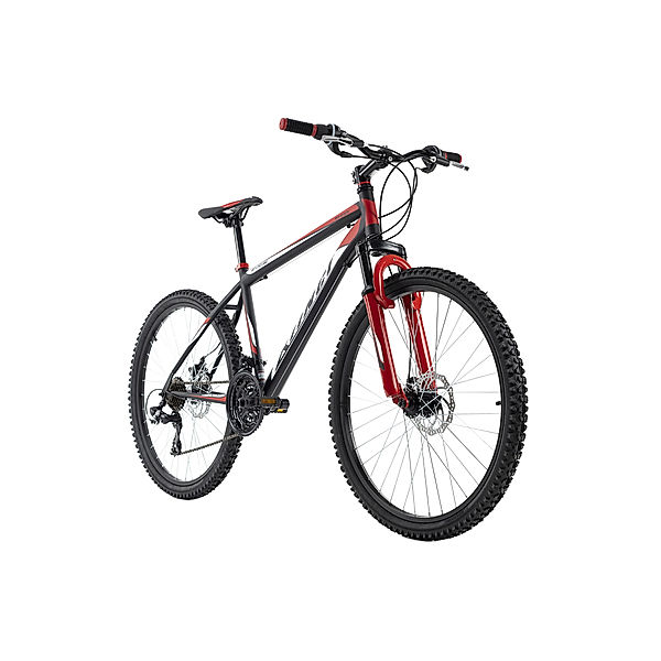 KS Cycling Mountainbike Hardtail 26 Xtinct schwarz-rot (Größe: 42 cm)