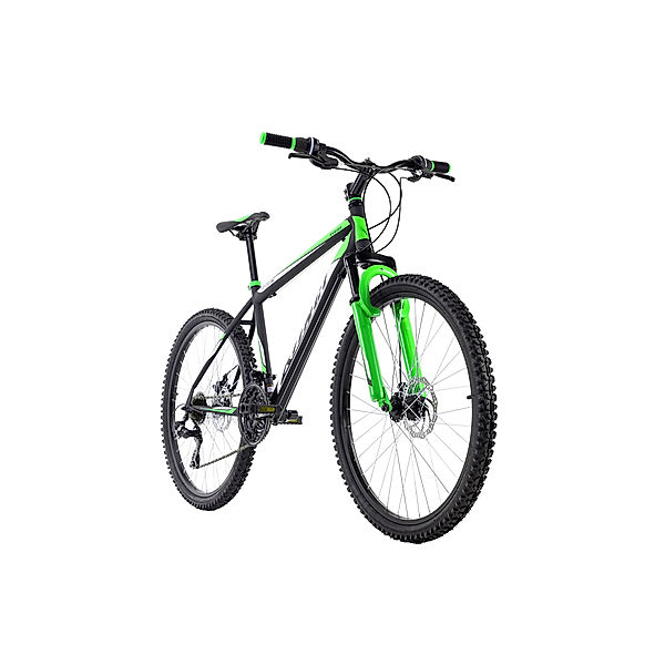 KS Cycling Mountainbike Hardtail 26 Xtinct schwarz-grün (Größe: 42 cm)