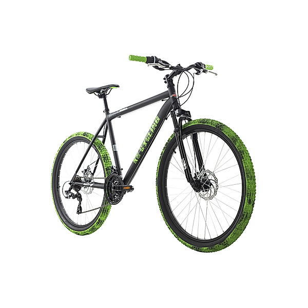 KS Cycling Mountainbike Hardtail 26 Zoll Crusher schwarz-grün (Größe: 51 cm)